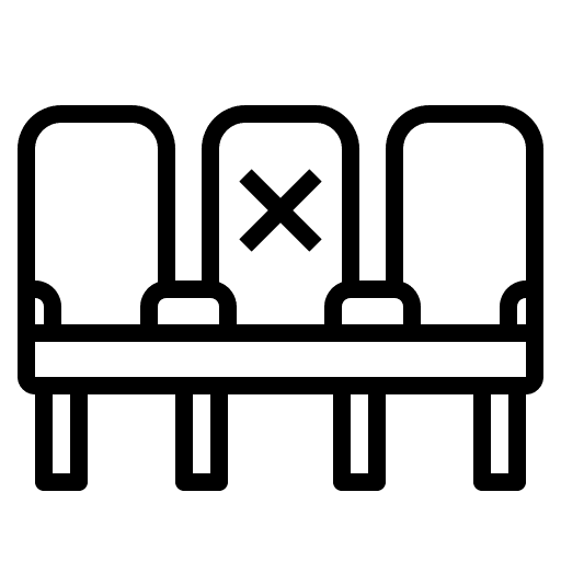 Chair distance chair social icon