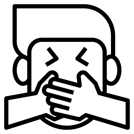 Cough healthcare and medical closed man icon Cough healthcare and medical closed man icon