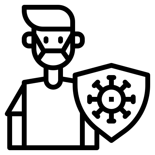 Man healthcare man shield icon Man healthcare man shield icon