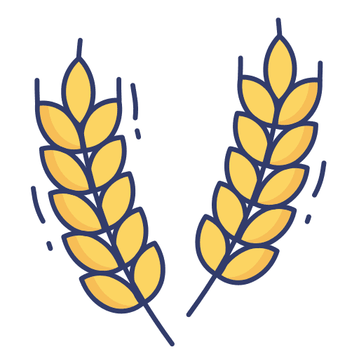 Grain grain farming and gardening cereal icon