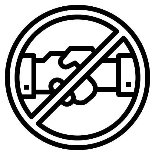 Hand shake hand shake social distancing social icon Hand shake hand shake social distancing social icon