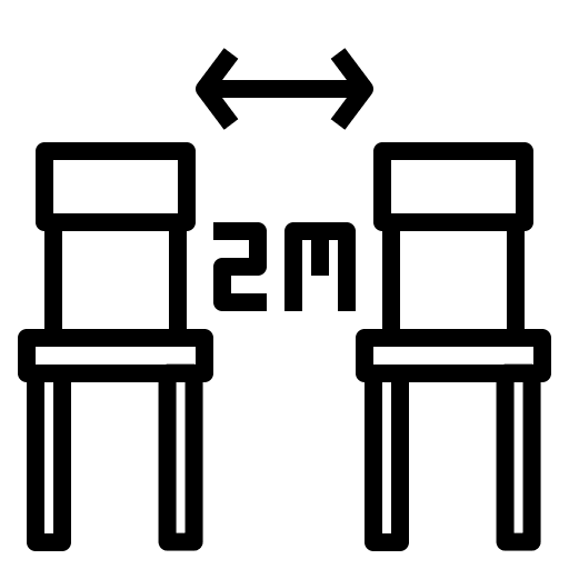 Social distancing protective coronavirus healthcare icon Social distancing protective coronavirus healthcare icon