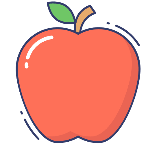 Apple healthy food fruit food and restaurant icon
