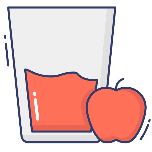Apple juice food and restaurant healthy food drink icon
