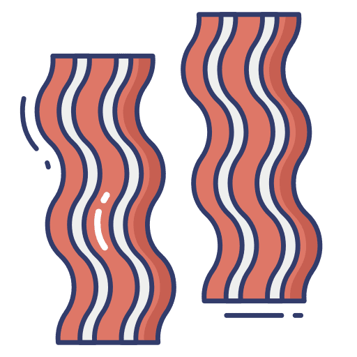 Bacon meat grilled bacon icon