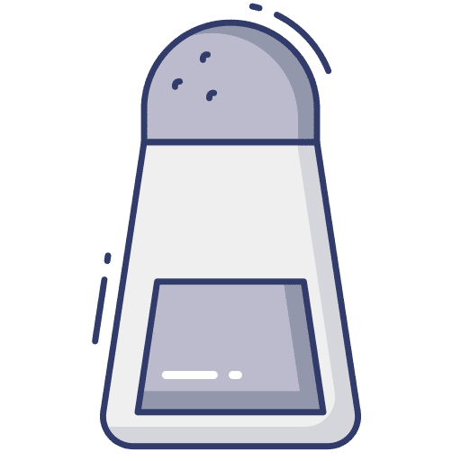 Salt shaker seasoning pepper condiment icon