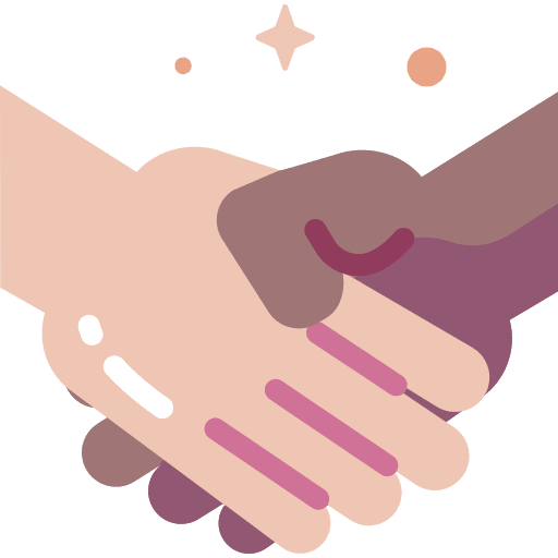 Handshake hands and gestures hands race icon