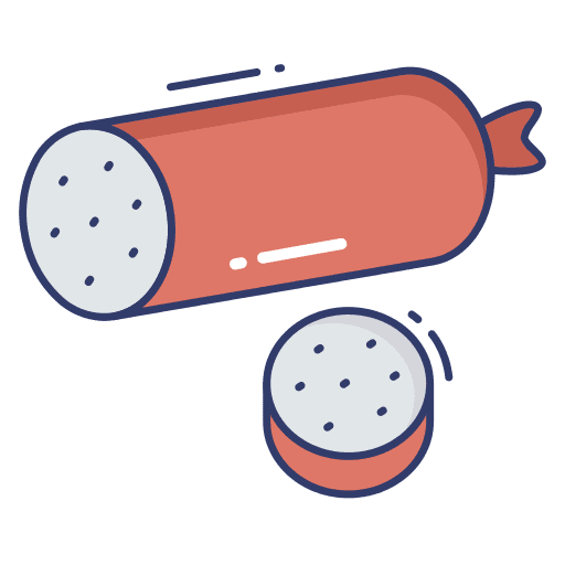 Sausage fast food sausage junk food icon