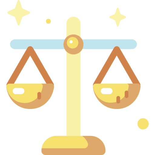 Balance law justice judge icon