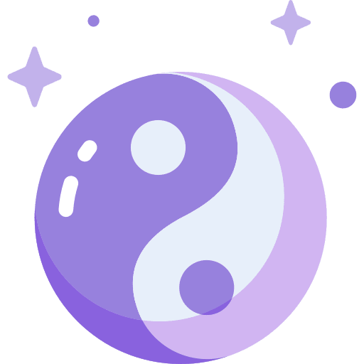 Yin yang yin yang spiritual faith icon