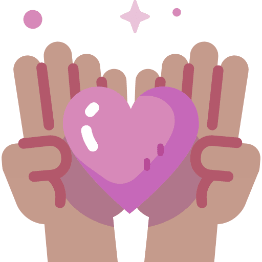 Charity donation hand charity icon