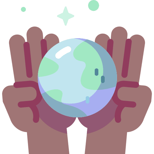 Unity ecology and environment love care icon