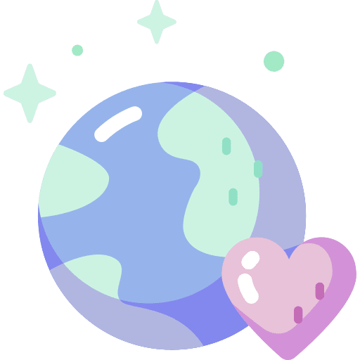 World peace ecology and environment world love icon