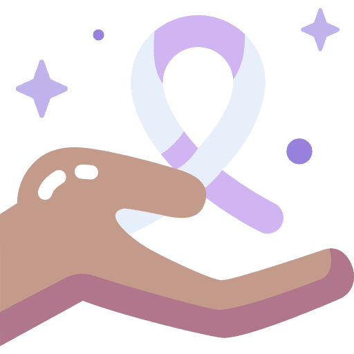 Ribbon charity donation shapes and symbols icon