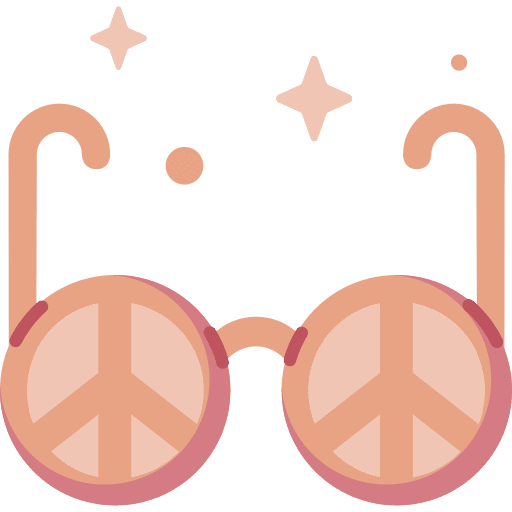 Sunglasses peace accessory hippie icon