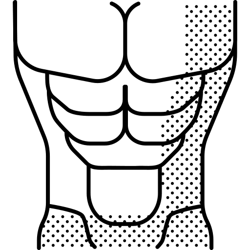 Abs wellness body fitness icon Abs wellness body fitness icon