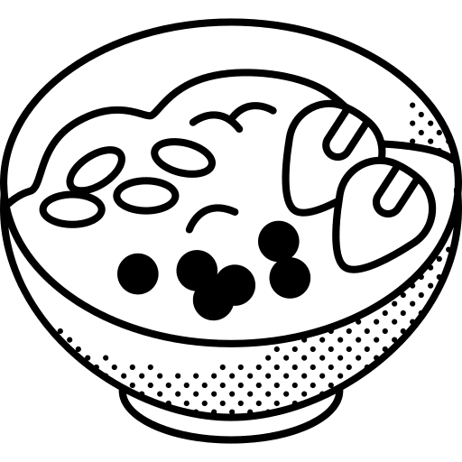 Oats snack healthy food granola icon