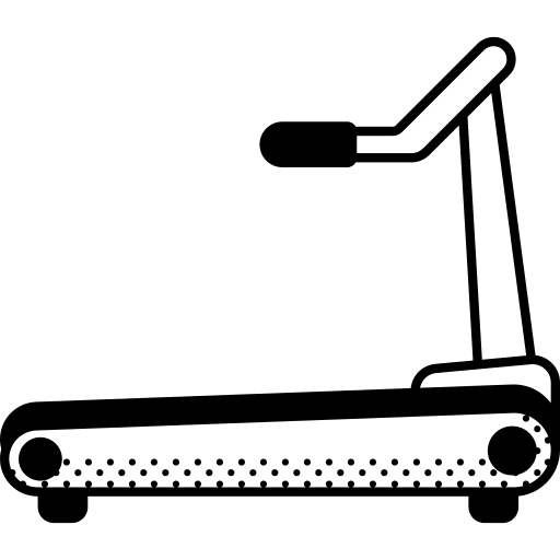 Treadmill sports and competition exercise machine icon Treadmill sports and competition exercise machine icon