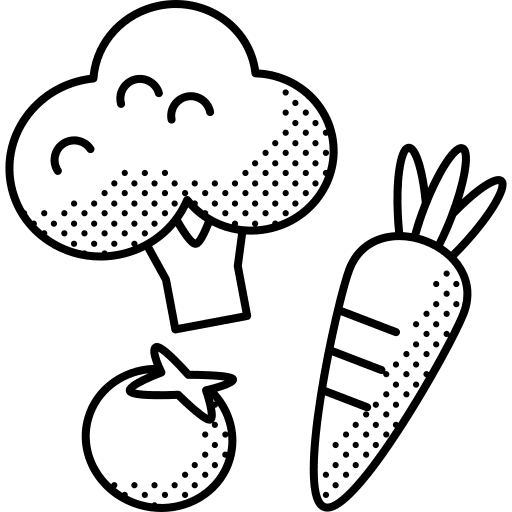 Vegetables carrot tomato vegetables icon