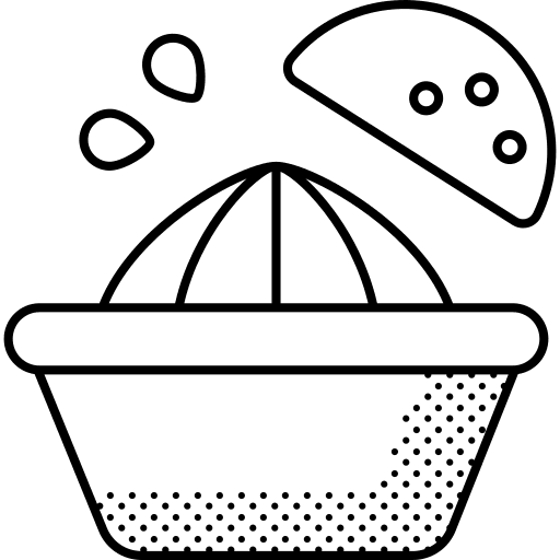 Juicer food and restaurant orange citrus juicer icon Juicer food and restaurant orange citrus juicer icon