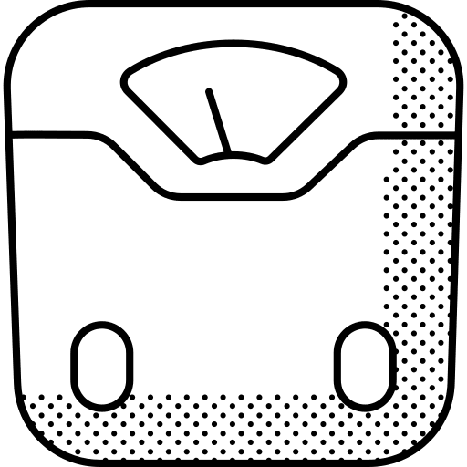 Scale healthcare wellness body scale icon Scale healthcare wellness body scale icon