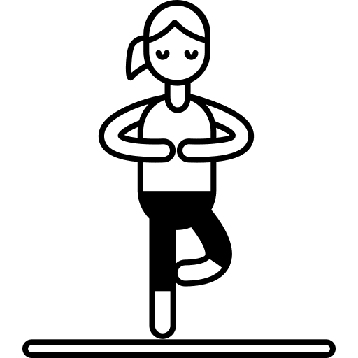 Yoga exercise wellness physical activity icon Yoga exercise wellness physical activity icon