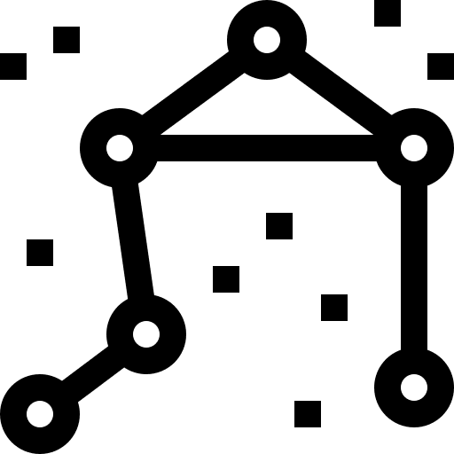 Constellation sky space constellation icon