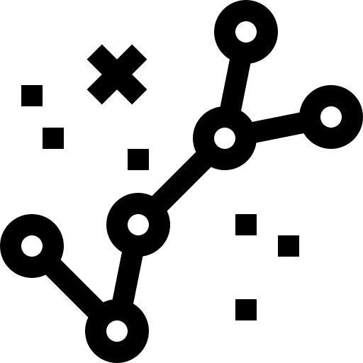 Constellation space miscellaneous science icon