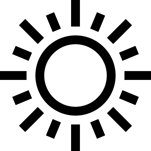 Sun summertime weather meteorology icon