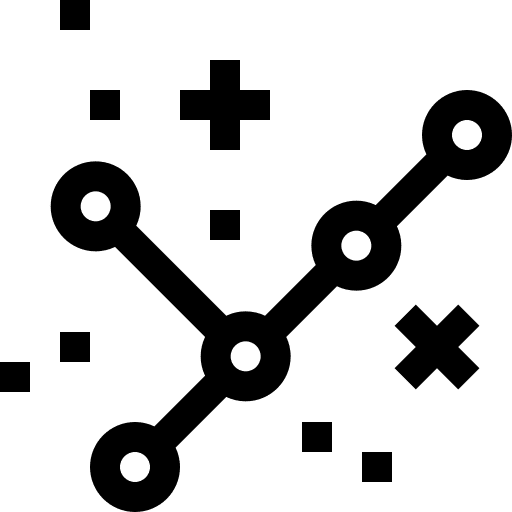 Constellation sky science space icon