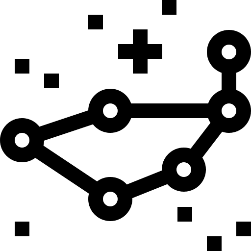 Constellation astronomy universe space icon