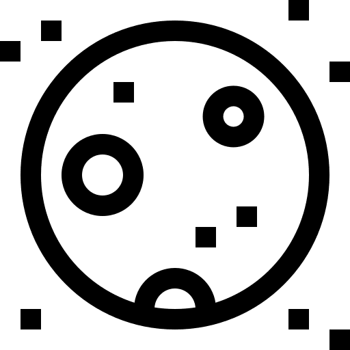 Full moon satellite universe miscellaneous icon