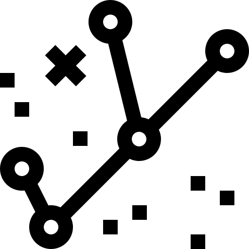 Constellation science sky stars icon