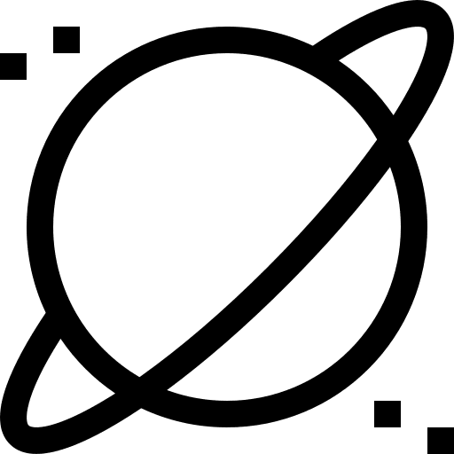 Planet education ring planet icon