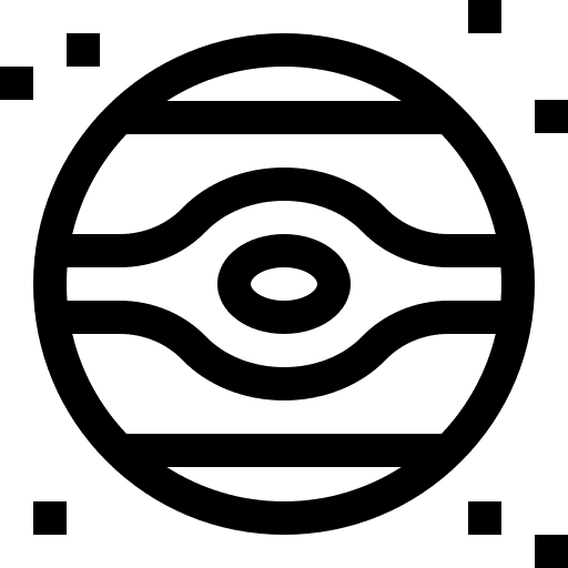 Planet solar system science universe icon