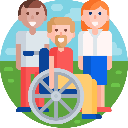 Disabled accessibility healthcare and medical disabled icon