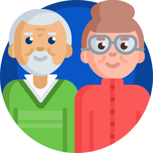 Elderly grandmother grandparents avatar icon