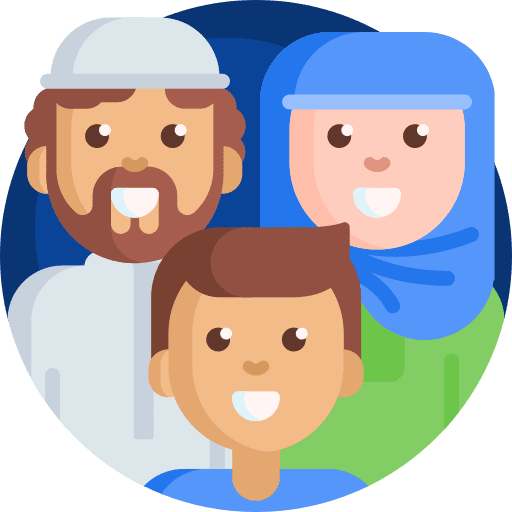 Family kid and baby father cultures icon