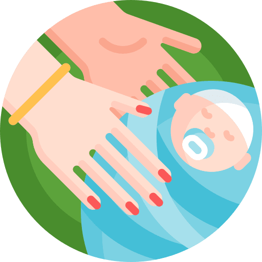 Baby gesture son care icon