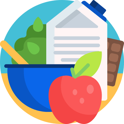 Food apple food bowl icon
