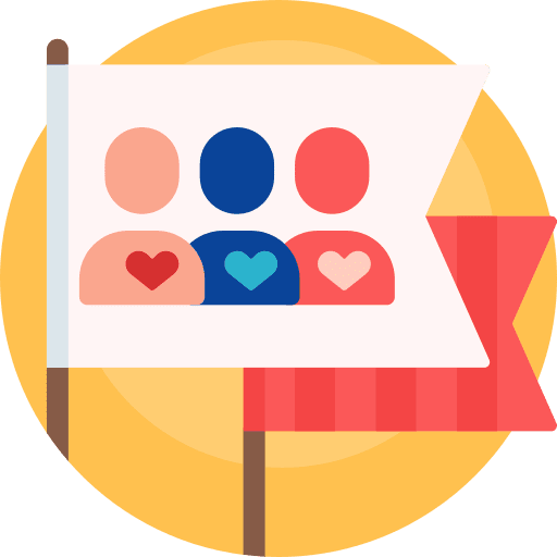 Humanity human rights manifestation signaling icon