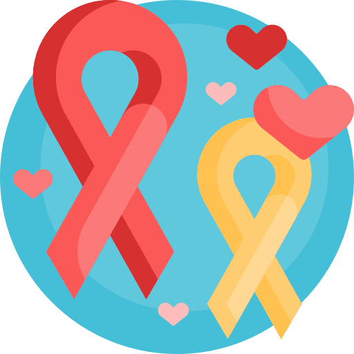 Ribbon love shapes and symbols ribbon icon