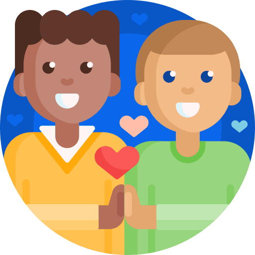 Couple user love and romance relationship icon