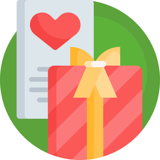 Gift valentines day present gift icon