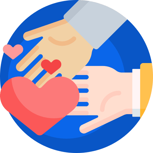 Give love miscellaneous hands heart icon