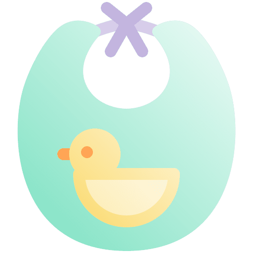 Baby bib baby cloth cover children icon