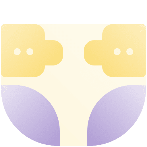 Diaper protection hygiene infant icon