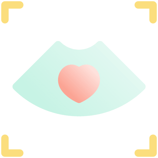 Ultrasound ultrasonography pregnant hospital icon