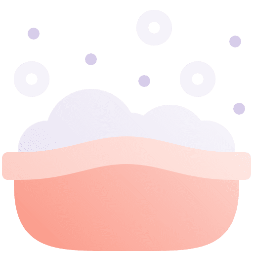 Baby tub bath baby tub hygiene icon