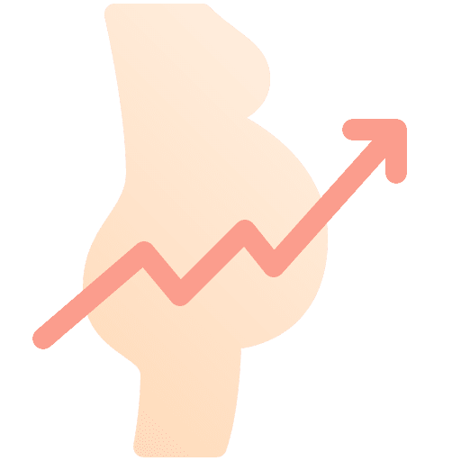 Pregnancy progress pregnancy graph icon